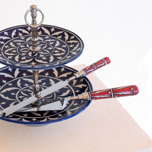 Kek Servis Seti - Kırmızı