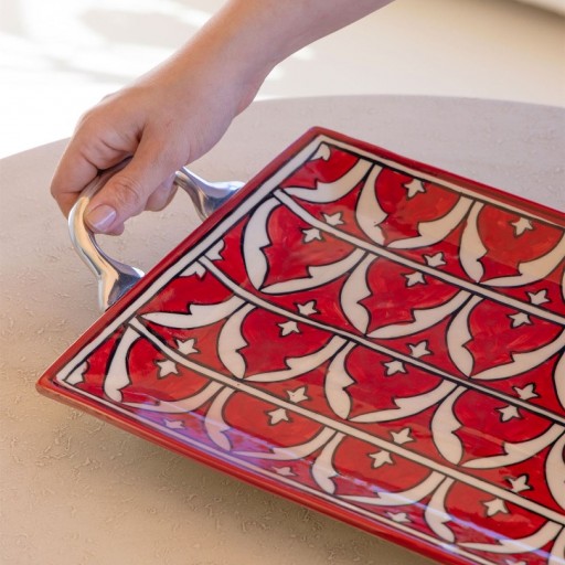 Corallo Servis Tepsisi Kırmızı