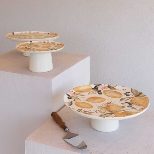 Limoncello Ayaklı Servis Tabağı 30 cm