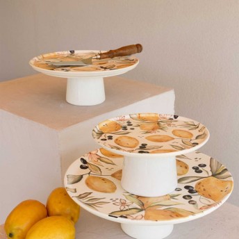 Limoncello Ayaklı Servis Tabağı 26 cm 