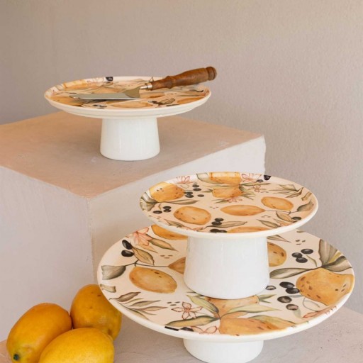 Limoncello Ayaklı Servis Tabağı 26 cm 