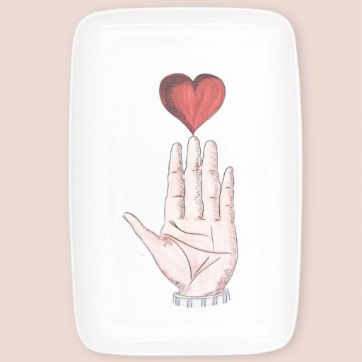 Luv Diktörgen Servis Tabağı