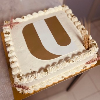 Resim Logo Baskılı Pasta